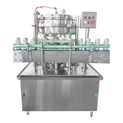 1000-1500 Beverage Cans Per Hour Carbonated Beverage Beer Canning Machine Low Price