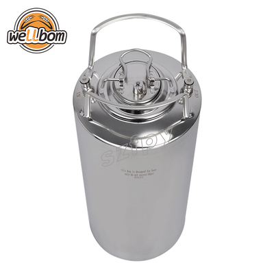 19L Viable 5 Gallon Tank Stainless Steel Ball Lock Draft Beer Keg With Nitrogen Cornelius Keg Dispense Kit