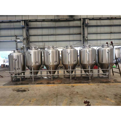 food &amp;amp; Stainless Steel Lined Beer Fermentation Tanks Beverage Factory 300L Fermenter 3BBL SS304 Tank Brewing Fermentation Vessel Cylindrical Conical
