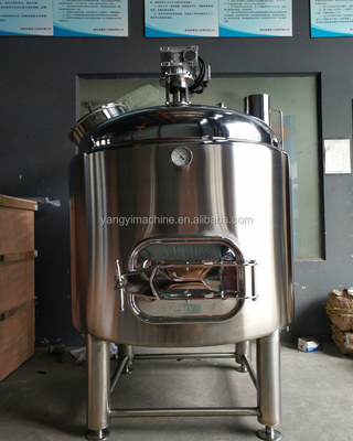 Brewpub beer equipment brewing kettle material tank with fake steam jacket bottom